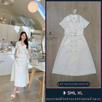 ราคา ❥ S-XL เดรสสูทสีขาว งานป้าย Abigail เดรสทำงาน เดรสขาว เดรสโค้ท ชุดเดรส เดรสงานป้าย (43156248826)