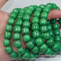 ราคา สร้อยข้อมือเทอร์คอยซ์แบบคลาสสิก ทำจากวัสดุลูกปัดสีเขียวกะหล่ำปลี สไตล์โบราณ พร้อมสายยางผงรุ่นที่สอง (48302889577)