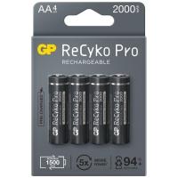 ราคา ถ่านชาร์จ Gp recyko Pro AA 4 ก้อน 2000 mAh ของแท้ (6007369975)