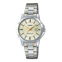 ราคา Casio Standard นาฬิกาข้อมือผู้หญิง สายสเตนเลส รุ่น LTP-V004,LTP-V004SG,LTP-V004SG-9A - สีเงินสลับทอง (1328544272)