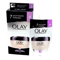 ราคา ( 6 ซอง) โอเลย์ ไนท์ ครีม Night Cream Moisturizer for face OLAY Total Effects 7in1 7g (23744476676)