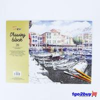 ราคา [Uni Paper] B4 Drawing Block 20 แผ่น 165Gsm (SDB1650) (54203278802)