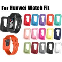 ราคา รองรับเคส Huawei Watch Fit เคสซิลิโคนอ่อนนุ่มสำหรับปกป้องเคส Huawei Watch Fit เคส Huawei Fit เคสป้องกันสำหรับ Huawei Watch Fit เคสใหม่ H (27783652223)