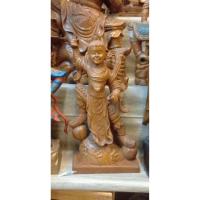 ราคา เทพเจ้านาจา องค์นาจา ไม้สักทองแกะสลัก ขนาดสูง20นิ้ว ลงแลคเกอร์ (40627531374)