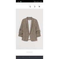 ราคา MANGO Blazer เสื้อสูทสีน้ำตาล (22866459875)