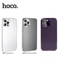 ราคา เคสใสนิ่ม สำหรับ iPhone 15 pro max 15 pro 15 plus 15 14 pro max/14 pro/14 :HOCO Ultra slim ใส ใสดำ ใส ม่วง (21137006124)