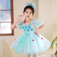 ราคา วันเด็กสาวเครื่องแต่งกายอ้วนกระโปรงผ้ากอซตุ๊กตาบาร์บี้ฝันผีเสื้อเจ้าหญิงกระโปรงสาวน่ารักประดับด้วยเลื่อมเครื่องแต่งกายดอกไม้#六一男女童演出服蓬蓬纱裙芭比梦蝶公主裙女童可爱亮片花朵表演服20251118 (54001626601)