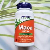 ราคา หัวมาคาสกัด Maca 500mg 100 Veg Capsules (Now Foods) Superfood เพิ่มพลังทางเพศ (1966526659)