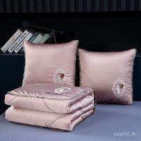 ราคา สํานักงานหมอนสองในหนึ่งหมอนคู่ใช้หมอนรถผ้าห่มฤดูร้อนโรงงานผ้าห่มงีบผ้าห่มคู่ใช้บาง รุ9ล (55202149988)