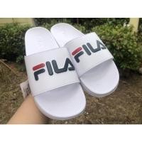 ราคา (ราคาป้าย 590) FILA Core Metallic รองเท้าแตะ เหลือสี ขาว Size.41/25.5cm♥ (11664398939)