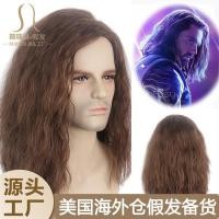 ราคา วิกผมผู้ชาย วิกผมสั้น ผมปลอม โกดังต่างประเทศ 80s Rock cos ทหารฤดูหนาว Avengers การค้าต่างประเทศยุโรปอเมริกันหมวก Amazon ชายวิกผมยาวขนาดกลาง (57354798080)