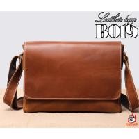 ราคา กระเป๋าสพายข้าง กระเป๋าสพาย กระเป๋าสพายข้างหนัง กระเป๋าหนังวัวแท้ รุ่น B19 Bag (28138193327)