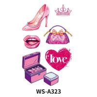 ราคา สินค้าใหม่สีชมพูตุ๊กตาบาร์บี้กระเป๋าสติกเกอร์รองเท้าส้นสูงลิปสติกเด็กการ์ตูนสติกเกอร์รอยสักแนวโน้มแฟชั่นจับคู่ จ1ย5 (51551198484)