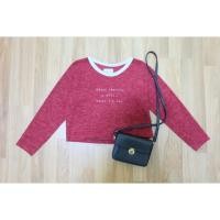 ราคา เสื้อครอปแขนยาว ติดกริตเตอร์วิ้งๆ✨ (103831528)