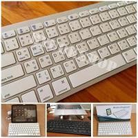 ราคา คีย์บอร์ดบลูทูธไร้สาย Bluetooth keyboard wireless Ultra Slim รุ่น bk3001 แป้นพิมพ์ภาษาไทย/อังฤกษ. (1113462570)