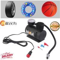 ราคา Alitech Air Compressor ปั้มลมไฟฟ้าสำหรับรถยนต์ ปั๊มลมติดรถยนต์ ปั๊มเติมลมยาง Air pump 300PSI 12V (สีดำ) (2420339713)