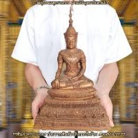 ราคา พระพุทธนิมิตรวิชิตมาร โมลีศรีสรรเพชญ บรมไตรโลกนาถ หน้าตัก 5 นิ้ว วัดหน้าพระเมรุ เนื้อโลหะทองเหลืองผิวมันปู พระคู่บ้านคู่ (17481507719)
