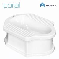 ราคา โถส้วมฐานสูง สุขภัณฑ์นั่งยอง CORAL รุ่น 608 (56100851123)