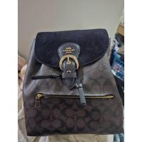ราคา (มือสอง) สภาพ 95% Coach Cleo Backpack Signature Brown Black (42427139314)