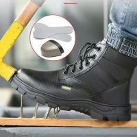 ราคา MVP ⚡จัดส่งฟรี ⚡รองเท้าเซฟตี้ หนังแท้ หัวเหล็ก ป้องกันการชนและป้องกันการเจาะ พื้นยางกันลื่น พื้นเสริมแผ่นเหล็ก (28288083816)