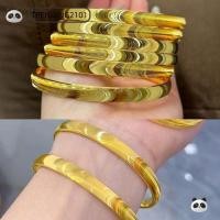 ราคา กำไลข้อมือสีทองและตาแมว สร้อยข้อมือแฟชั่นเรียบง่ายจากทองแดง (40571012236)
