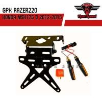 ราคา ท้ายสั้น ขายึดป้ายทะเบียน GPX RAZER220, HONDA MSX 125 ปี 2012-2015 (26059526631)