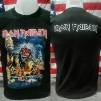 ราคา พร้อมส่ง!! เสื้อยืดวงร็อค IRON MAIDEN ไอรอน เมเดน เสื้อวง เสื้อยืดไอรอนเมเดน เสื้อวินเทจ พิมพ์สกรีนหน้า/หลัง (12710492921)