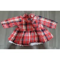 ราคา ชุดกระโปรงเด็กผู้หญิงลายสก็อตสีแดง สภาพดีไซส์70 (45351993130)
