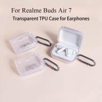 ราคา สําหรับRealme Buds Air 7 กรณีซิลิโคนใสไร้สายหูฟังบลูทูธฝาครอบป้องกันสําหรับRealme Buds Air7 กล่องชาร์จ (29535299909)