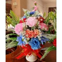 ราคา แจกันเซรามิค แจกันดอกไม้ประดิษฐ์ แจกันแสดงความยินดี ดอกไม้ประดิษฐ์ (24838360361)