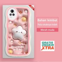 ราคา MERAH Jasouwe Vivo V17 Pro V20 2021 V23E V5 LITE V5S V9 Y85 S1 T1 Pro 5Gเคสโทรศัพท์สีชมพูStar 3DสีสันWave Bordereกรณีhp jelly Cassingอุปกรณ์เสริม (40714742508)