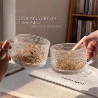 ราคา Ins CLEOPATRA แก้วกาแฟคริสตัล ลายดอกไม้ สไตล์วินเทจ (22770058452)