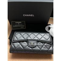 ราคา กระเป๋าตัง Chanel Long Wallet Tri-Fold (27968324807)