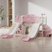 ราคา ของเล่นสไลด์ที่กําหนดเองในร่มอุปกรณ์สนามเด็กเล่นขนาดเล็กบ้านโรงละครแกว่งชุดพลาสติกเด็กสไลด์อนุบาลที่มีสีสัน (56551394206)