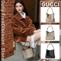 ราคา GUCCI GG Emblem Mini Bucket Bag กุชชี่กระเป๋าสะพายไหล่/กระเป๋าถือ/กระเป๋าสะพายข้างสตรี 815118 (29826833518)