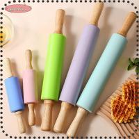 ราคา BEBETTKISS ไม้นวดแป้งซิลิโคน, ลูกกลิ้งแป้งขนมแบบไม่ติดหลากสี, ลูกกลิ้งแป้งกลมด้ามไม้สําหรับเด็ก (40727830415)