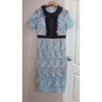 ราคา งานเจน ชุดออกงานลูกไม้สีฟ้า "ชุดวันแม่" ป้ายBorichta (42011307611)