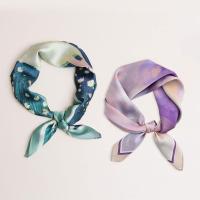 ราคา ผ้าพันคอพิมพ์ลายดอกไม้จากผ้าไหม สำหรับผู้หญิง นุ่มเหมือนซาติน พร้อมสายสะพายแบบริบบิ้น (40077781257)