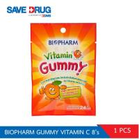 ราคา BIOPHARM GUMMY VITAMIN C 8's (1ซอง) วิตามินเคี้ยวสำหรับเด็ก (8362046254)