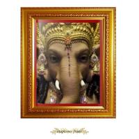 ราคา กรอบรูป พระพิฆเนศวร กรอบสีทอง ขนาดกรอบ28.5×33.0 เซนติเมตร (1441358604)