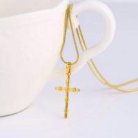 ราคา จี้ห้อยคอทองคำ 18k gold filled จี้ห้อยคอไม้กางเขนดีไซน์เรียบหรู ใส่ได้ทุกโอกาส (241652760)