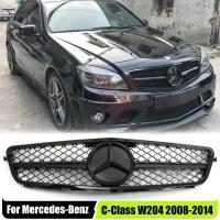 ราคา Glossy Black AMG Style Racing Grille Grill For Mercedes Benz C W204 2008-2014 C180 C200 C250 C280 C (57052528999)