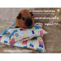 ราคา ✨อัพเดทลายใหม่✨ที่นอนหนูแกสบี้เบาะรองนอนรองอุ้ม+หมอนหนุนหนูแกสบี้หนูตะเภา (20171979006)
