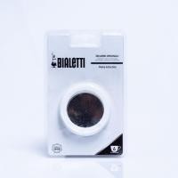ราคา Bialetti อะไหล่หม้อต้มกาแฟของแท้ขนาด 6 cups ในชุดมีซีลยาง3ชิ้นแผ่นกรองสแตนเลส1ชิ้น (ใช้กับรุ่น moka induction) (14427770426)