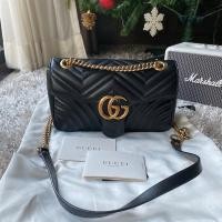 ราคา Like new Gucci marmont small 26cm ปี2020 สีดำ สภาพสวยมาก มุมไม่ถลอก หนังทรงป่องสวยงาม อะไหล่ทองสวยไม่เฟด ยังใหม่ค่า (3977797308)