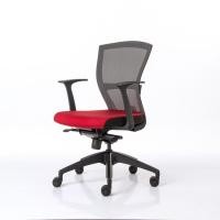 ราคา Modernform เก้าอี้สำนักงาน เก้าอี้ออฟฟิศ รุ่น E1 พิงกลาง พนักสีดำ เบาะสีแดง (1926765178)