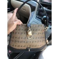 ราคา กระเป๋ามือสองแบบถือหนังแคนวาสพิมพ์ลาย (26226176228)