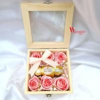 ราคา กล่องช็อคโกแลต กล่องของขวัญ ของขวัญวาเลนไทน์ กล่องเฟอเรโร่ Ferrero Rocher กล่องดอกไม้ (23219349331)