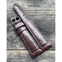 ราคา Huncroc สายนาฬิกาหนังงูทะเลแท้100% สีน้ำตาล 20มิล (4518094003)