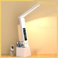ราคา [SIMHOA] โคมไฟตั้งโต๊ะ LED หรี่แสงได้ แบบพกพา สําหรับนักเรียน หอพัก, โคมไฟตั้งโต๊ะ LED USB หรี่แสงได้โคมไฟตั้งโต๊ะพับได้พร้อมนาฬิกาอุณหภูมิปฏิทินไฟกลางคืนสำหรับโคมไฟอ่านหนังสือ (23566179641)